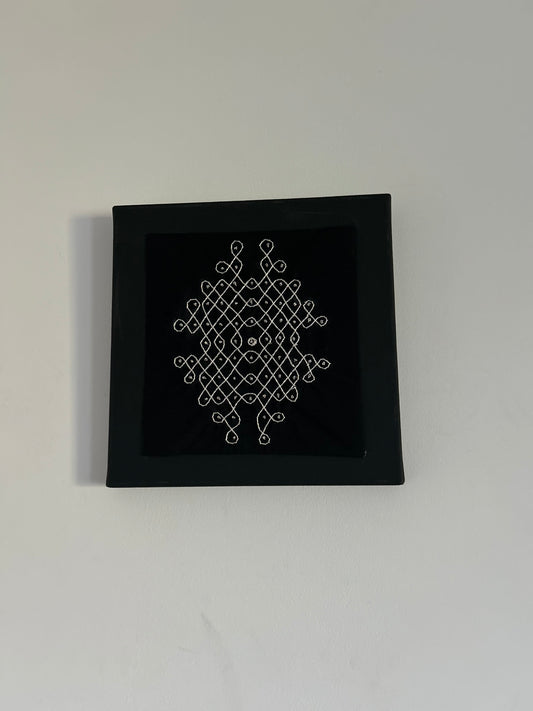 Kolam Decor - Hand Embroidered