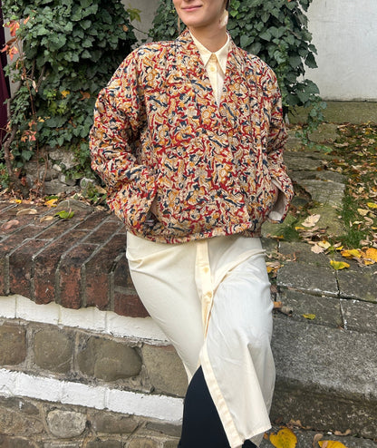 Bomber style jacket - Earthy Red