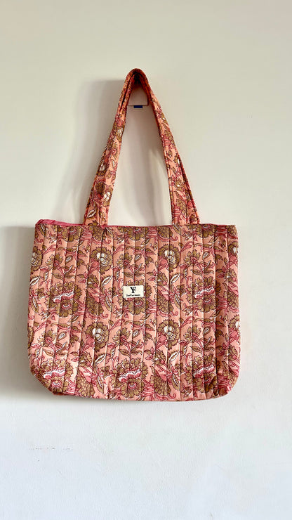 Tote Bag Quilted - Red wine