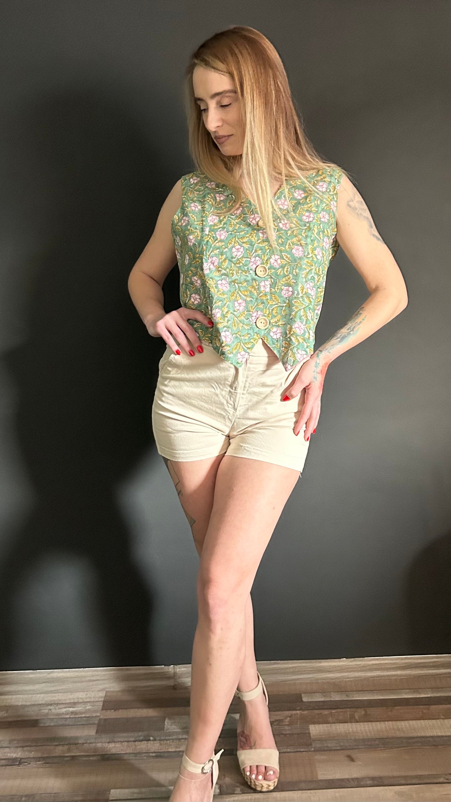 Reversible Vest - Rosanne Green