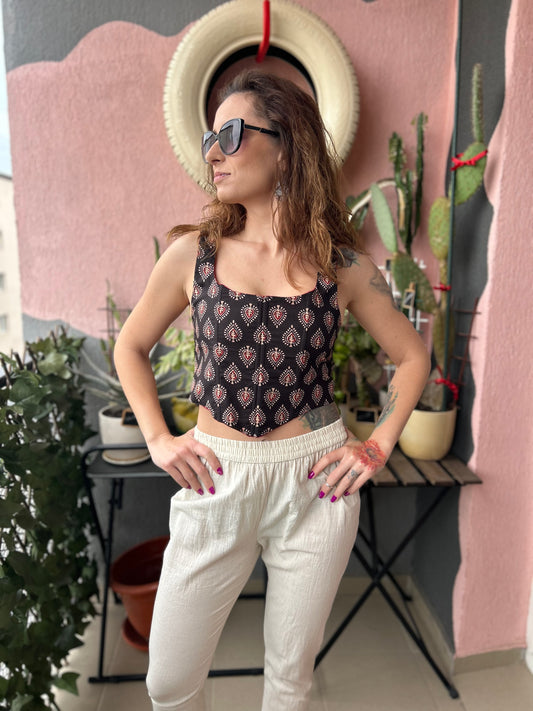 Corset blouse