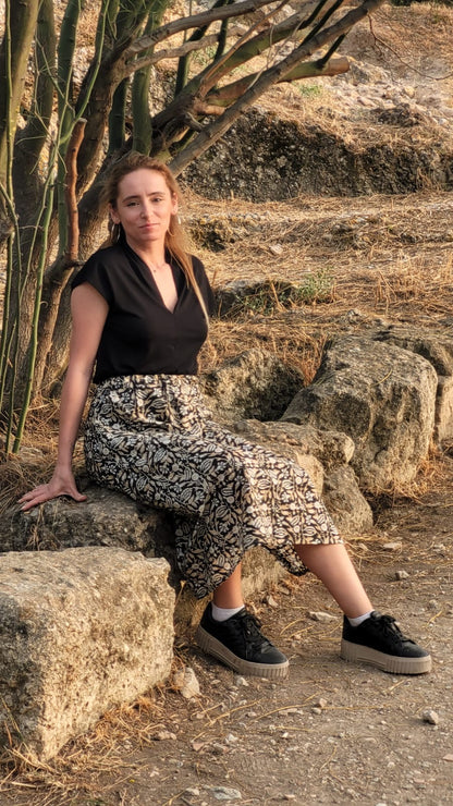 Midi Slit Skirt