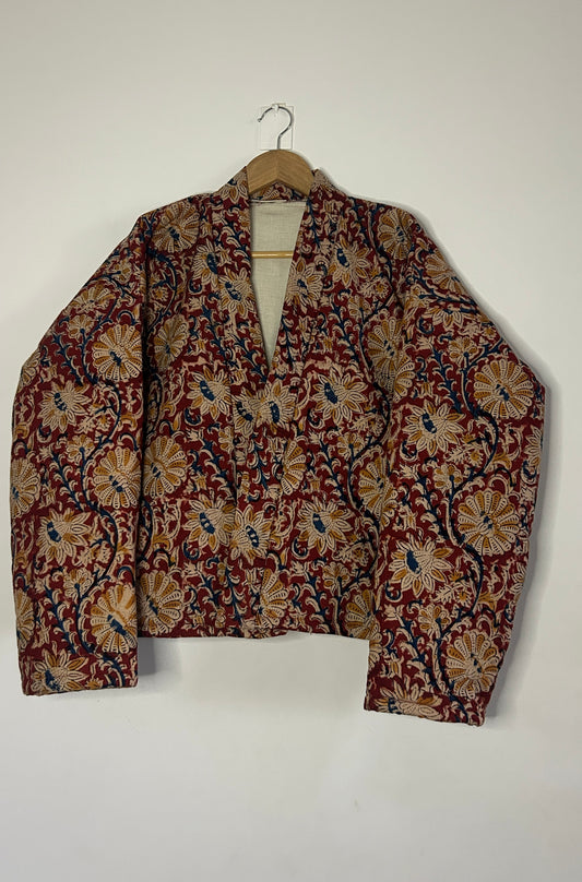 Bomber style jacket - Earthy Red