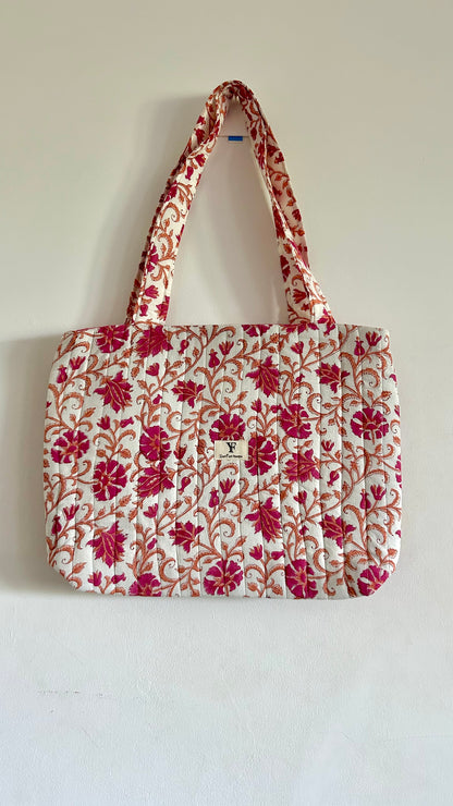 Tote Bag Quilted - Red wine