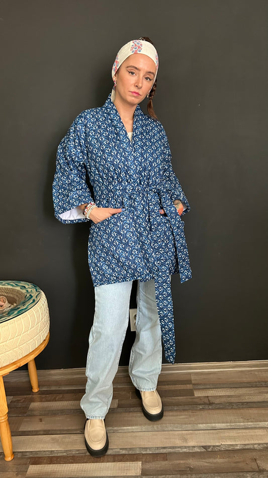 Kimono style Jacket - Indigo