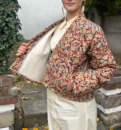 Bomber style jacket - Earthy Red