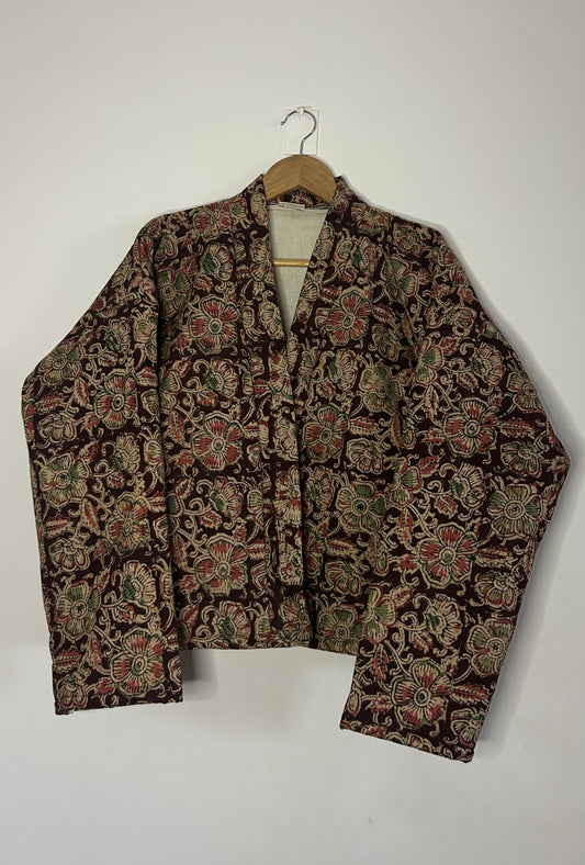 Bomber Style Jacket Earthy Brown