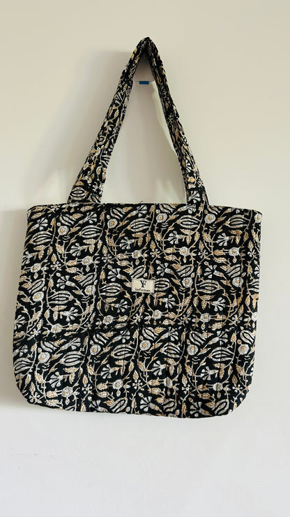 Tote Bag Quilted - Red wine