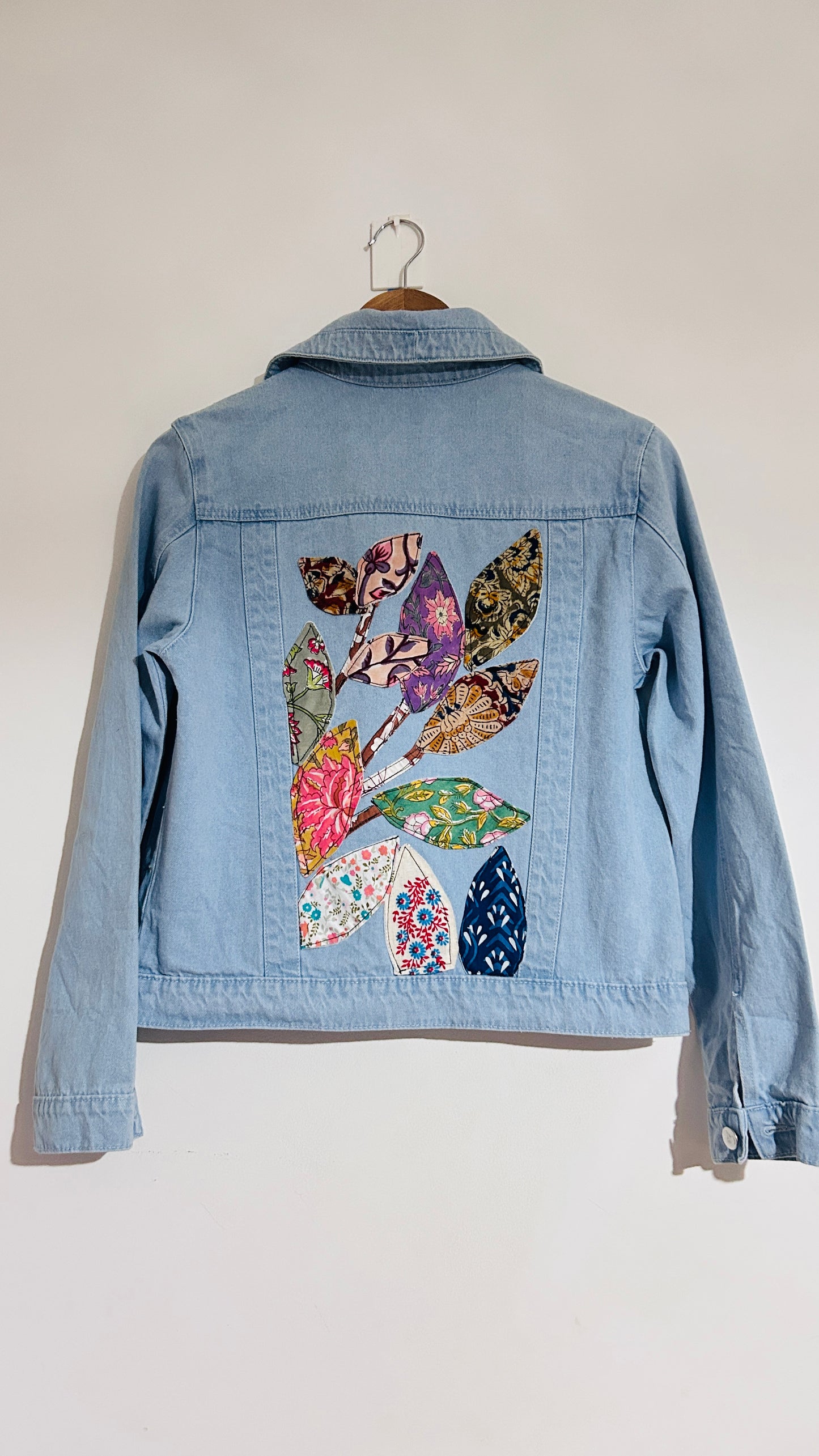 Upcycled Denim Jacket with Patchwork