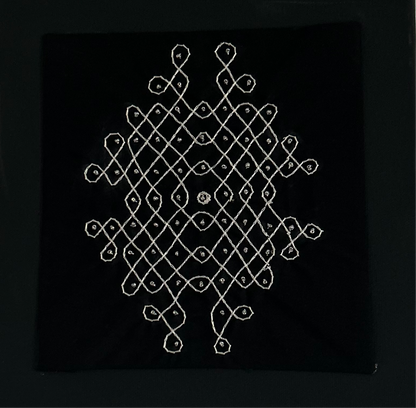 Kolam Decor - Hand Embroidered