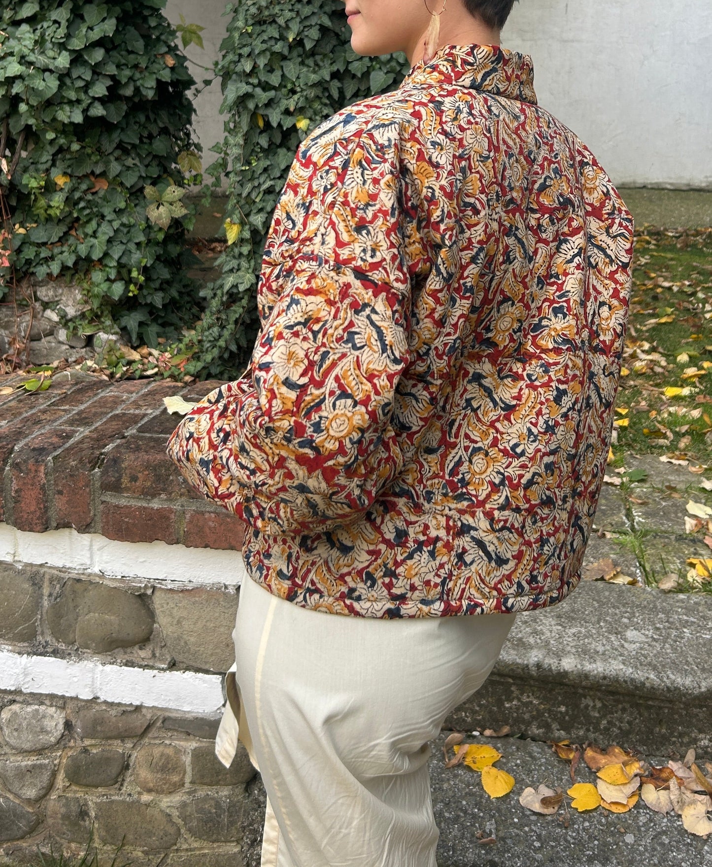 Bomber style jacket - Earthy Red