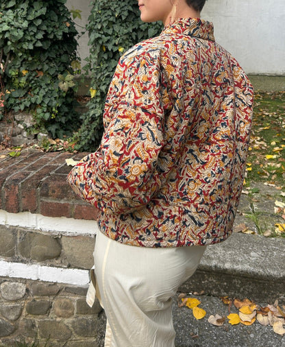 Bomber style jacket - Earthy Red